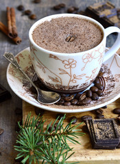 Coffee chocolate eggnog.