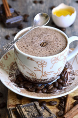 Coffee chocolate eggnog.