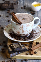 Coffee chocolate eggnog.