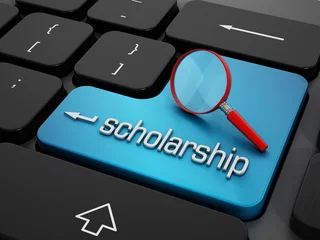 Deurstickers Find online scholarship © Destina