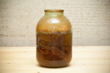 Japanese Kombucha, homemade fermented drink