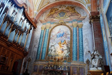 Fototapeta na wymiar Basilica of Santa Maria degli Angeli e dei Martiri in Rome