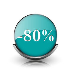 80 percent discount icon
