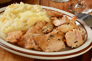 turkey and mashed potatoes