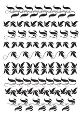 ornaments in the style of folk painting