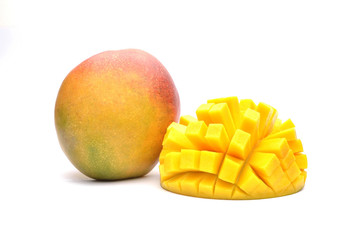 Mango fruit isolated on white background