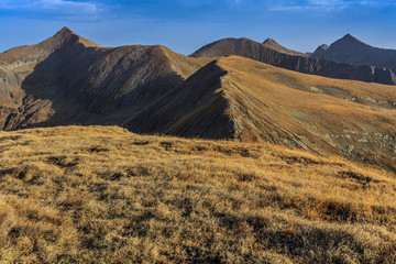 The Moldoveanu Peak in Fagaras Mountains