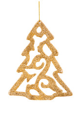 Gold Christmas tree toy