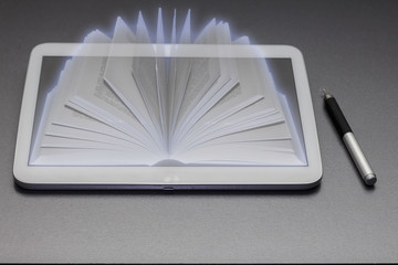 Tablet Computer Ebook Hologram