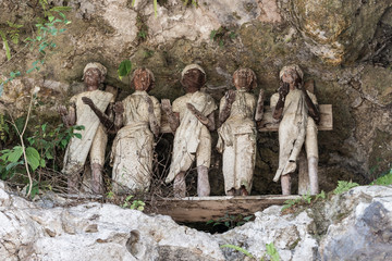Traditional burial site in Tana Toraja