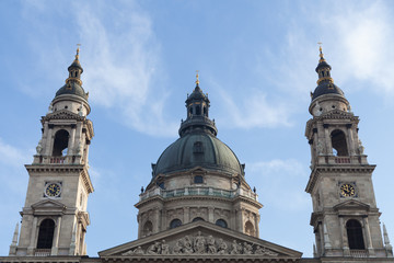 Fototapeta na wymiar The dome of St. Stephen's Basilica, Budapest
