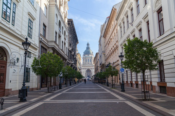 Fototapeta na wymiar Zrinyi street, Budapest