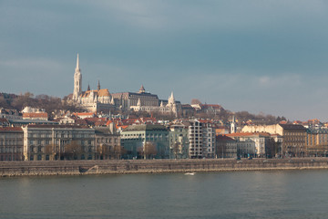 Fototapeta premium View of the embankment of the Danube, Budapest
