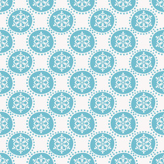 Winter pattern with snowflakes. Seamless background.