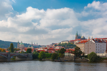 Obraz premium Prague Castle and the Little Quarter, Czech Republic
