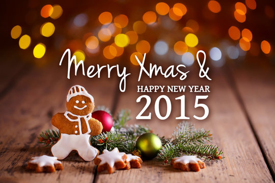 Merry christmas and happy new year 2015