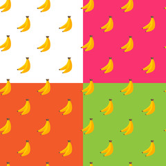 Vector flat fruits seamless pattern