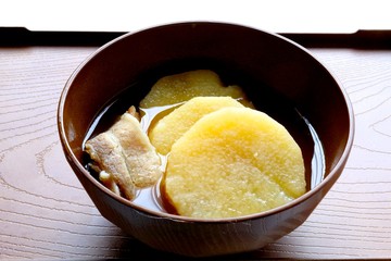 長芋と豚肉のシンプルすまし汁：男の要理