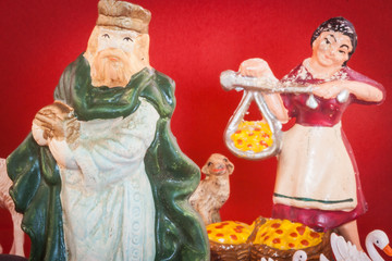 antique nativity scene figures