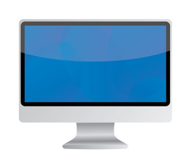 Vector illustration of modern computer display
