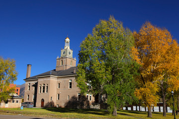 Silverton Court house in autumn time