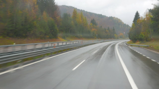 Truck on the road