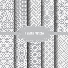 gray vintage patterns