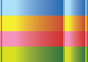 Three Dimensional Colorful Stripes Abstract Vector Background