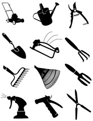 Garden Tools Icon Set