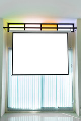 Empty projector wall