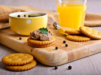 Sandwich with meat pate