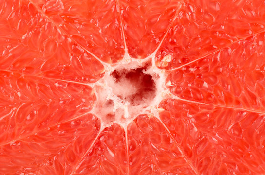 Full frame take of a ripe grapefruit