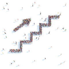 Symbol  arrows and stairs