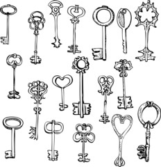 set of different keys