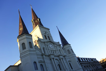 Saint Louis Cathedral in New Orleans, Louisiana.