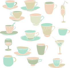 set of teacups