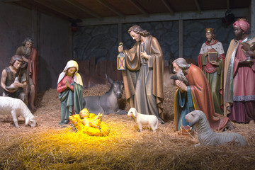 Fototapeta na wymiar The Nativity scene.