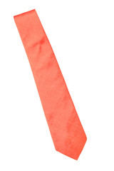 plain orange business neck tie