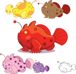 Funny frogfishes