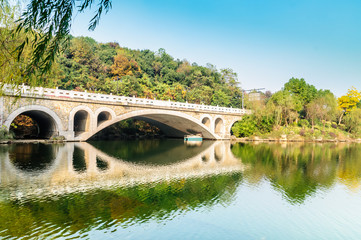 Fototapeta premium Hangzhou beautiful scenery in the park