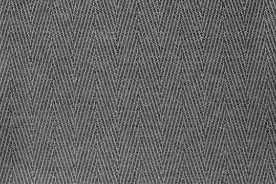 Texture Fabric A Herringbone Of Gray Color