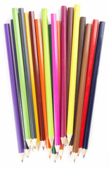 colorful pencils isolated