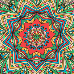 Oriental colorful traditional ornament.