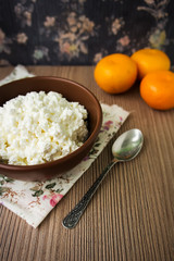 Cottage cheese with .mandarin