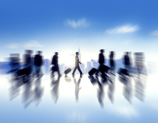 Group of Business People in Town Cityscape Concept