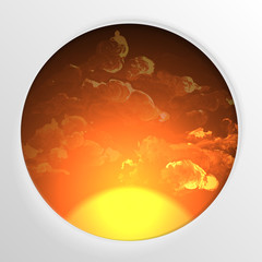 Abstract Round Shape With Frame