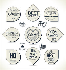 Premium, quality retro vintage labels collection