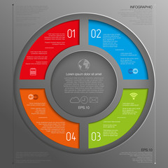 Vector infographic template