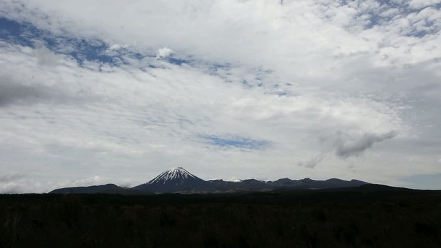 Mount Ngauruhoe in Tongariro National Park New Zealand
