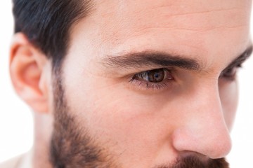 Obraz premium Close up of focused businessman